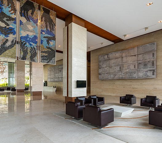 Lodha Excelus sitting area