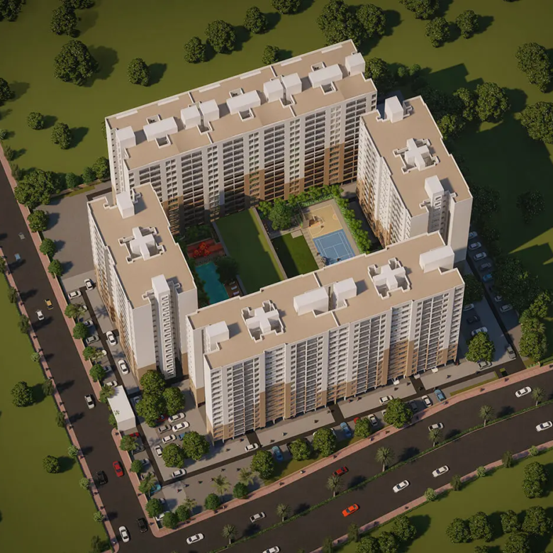 Kohinoor Abhimaan Homes top view