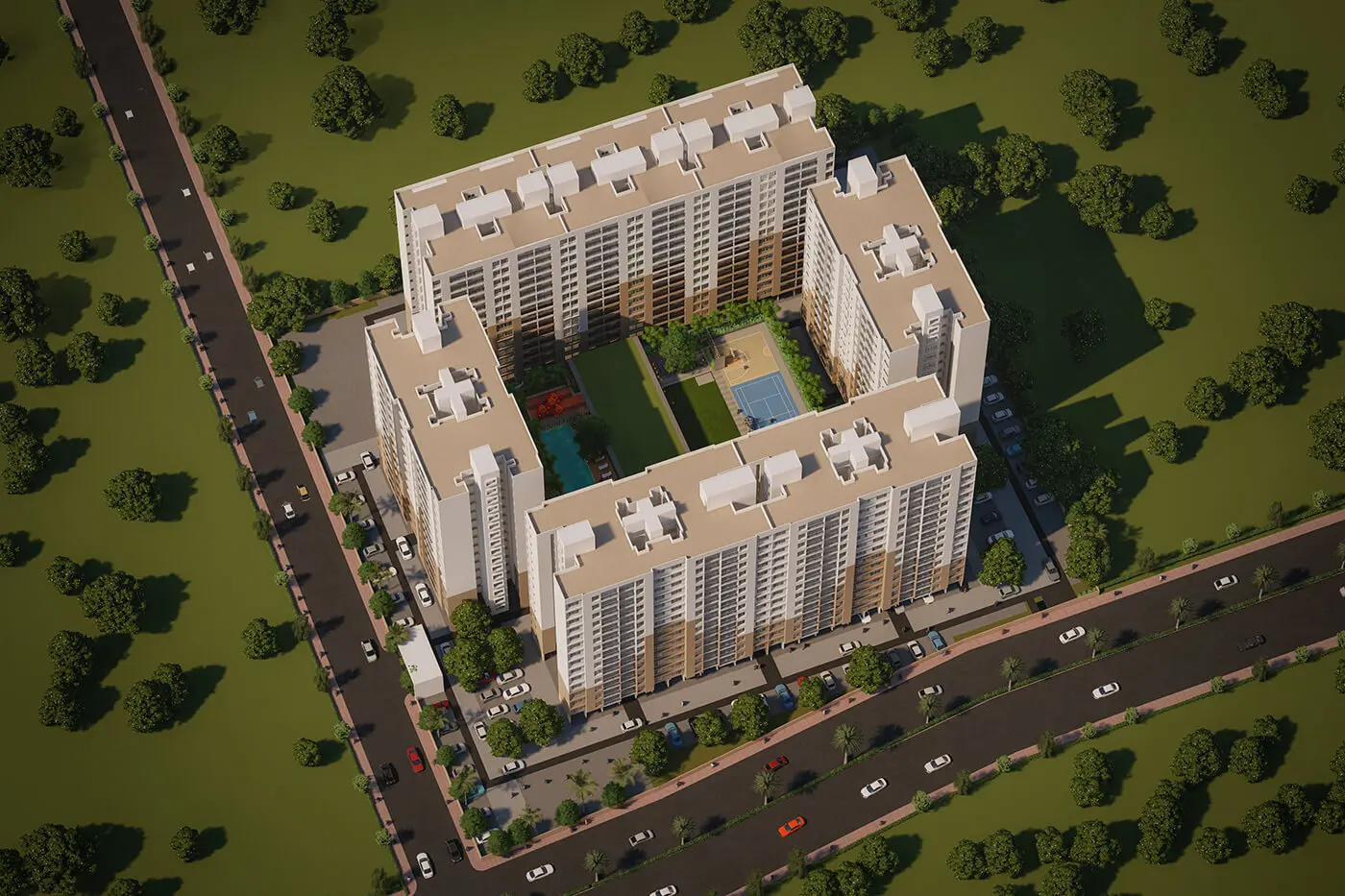 Kohinoor Abhimaan Homes top view