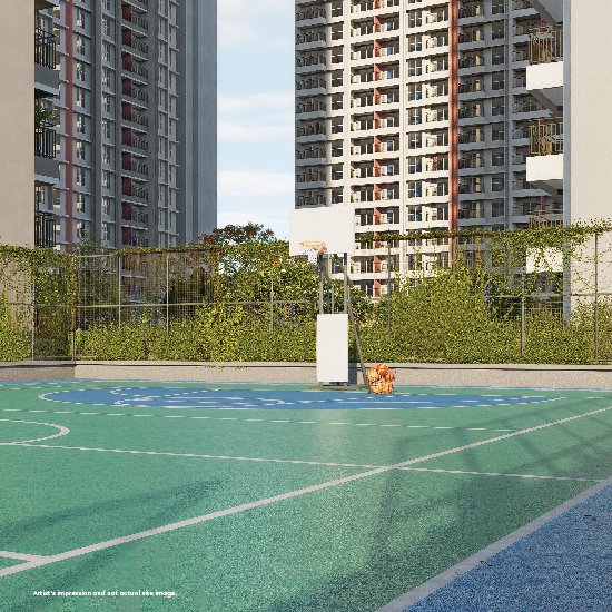 Godrej Evergreen Square basketball court