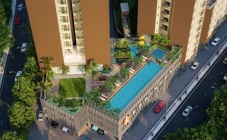 Kohinoor Shangrila top view of swimming pool